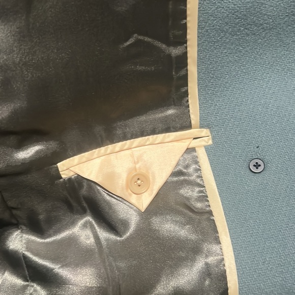 NWT - 2P- J.Crew Villa Coat in Italian Stadium-cloth Wool - Slate Green - Picture 3 of 10